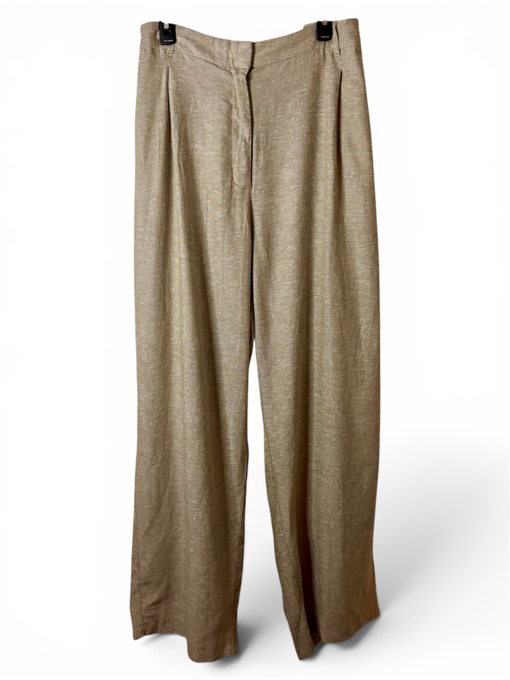 Old Navy Women's Full Length Linen Pants in Tan/Beige